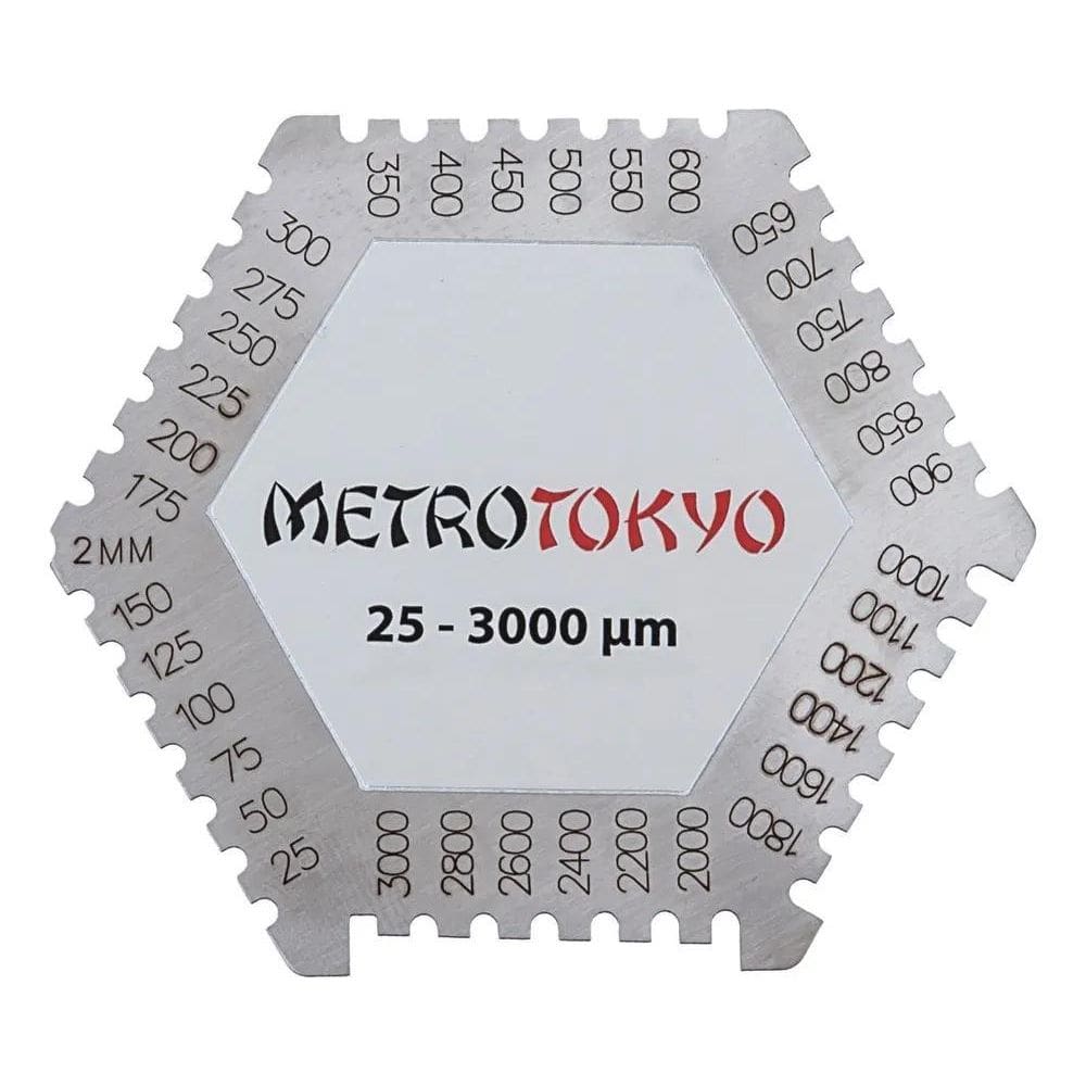 Medidor Camada Tinta Úmida Tipo Pente Aço Inox 25-3000Um