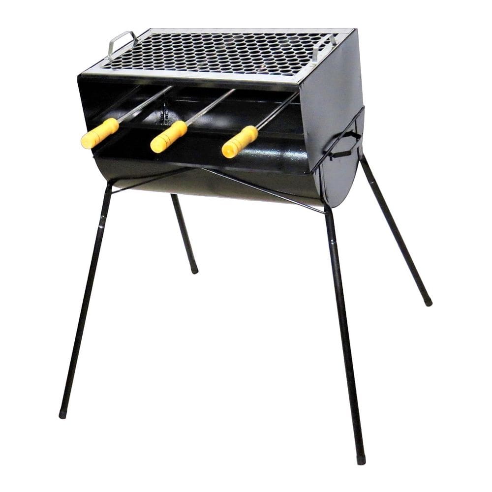 Churrasqueira Espetinho e Pé FE 1 Grelha 3 Espeto 83x44x30cm