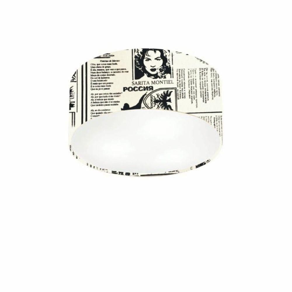 Plafon Para Banheiro Cilíndrico Sb-3010 Cúpula Cor Ny-jornal