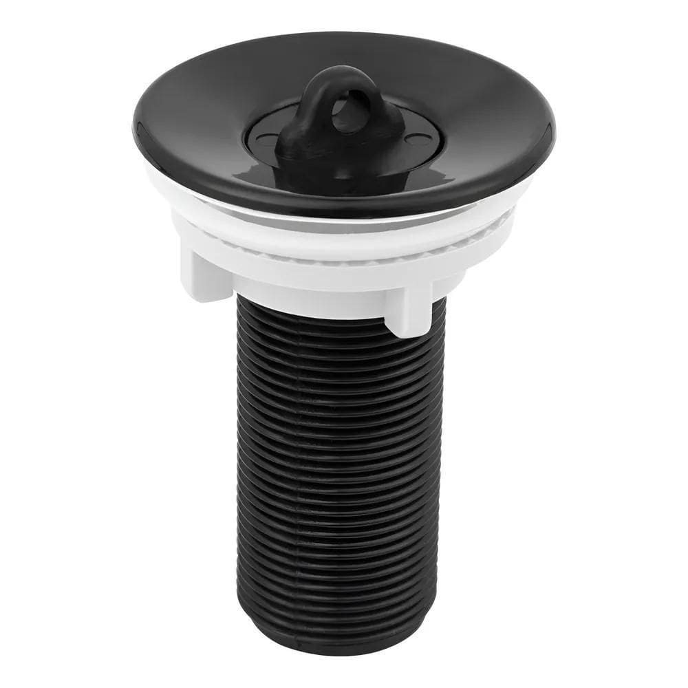 Valvula Ralo Para Pia Cuba Lavatorio Banheiro 7/8 Preto Abs