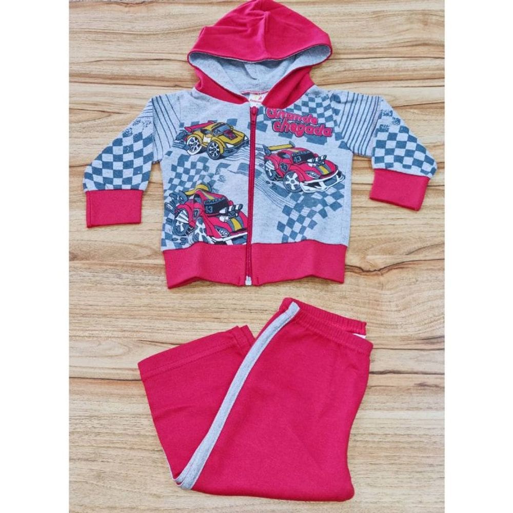 Conjunto Masculino Infantil Vermelho Rally Isensee P