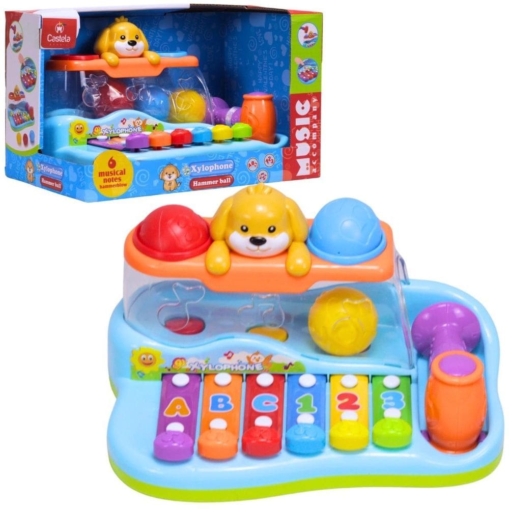 Brinquedo Xilofone Musical Cachorrinho Divertido - Castela