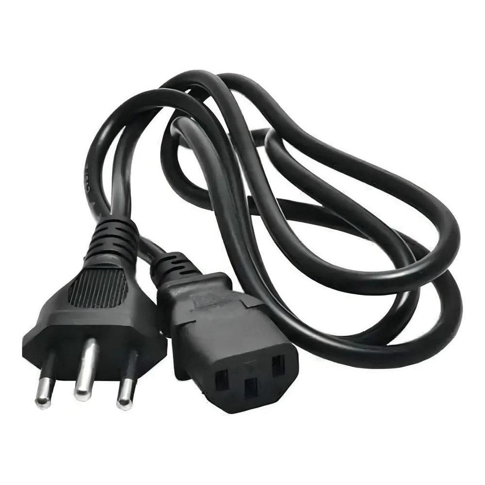 3X Cabo De Força Tripolar Para Fontes, Tv, Pc - 10A 1,8 Metr