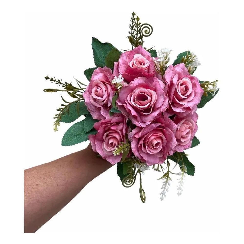 Buquê De Rosas Artificial 87200