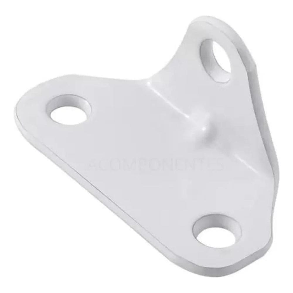 Cantoneira 3 Furos Branca Reforçada   Kit 50 Unidades
