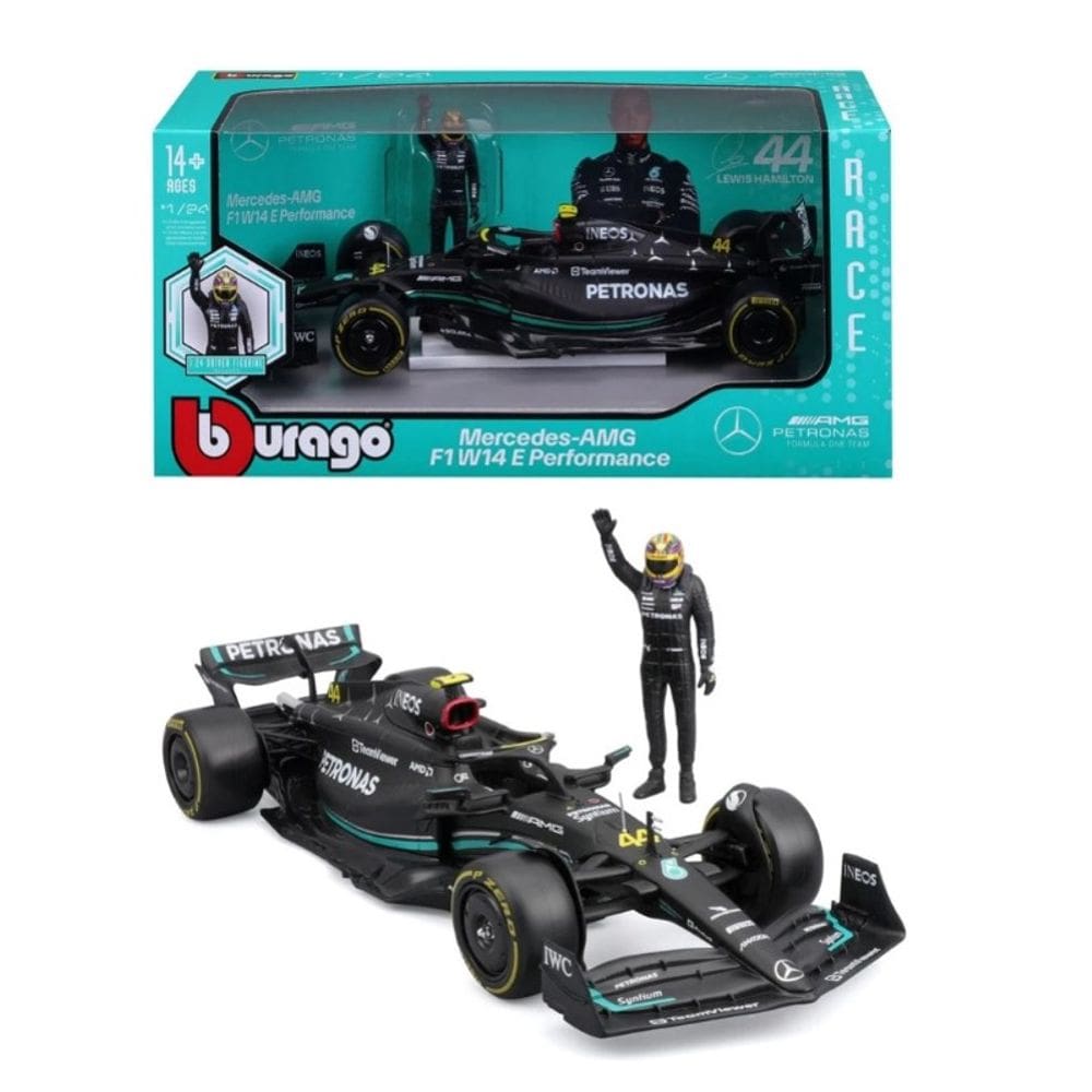 Miniatura F1 Mercedes Amg com Boneco Hamilton - CALIFORNIA