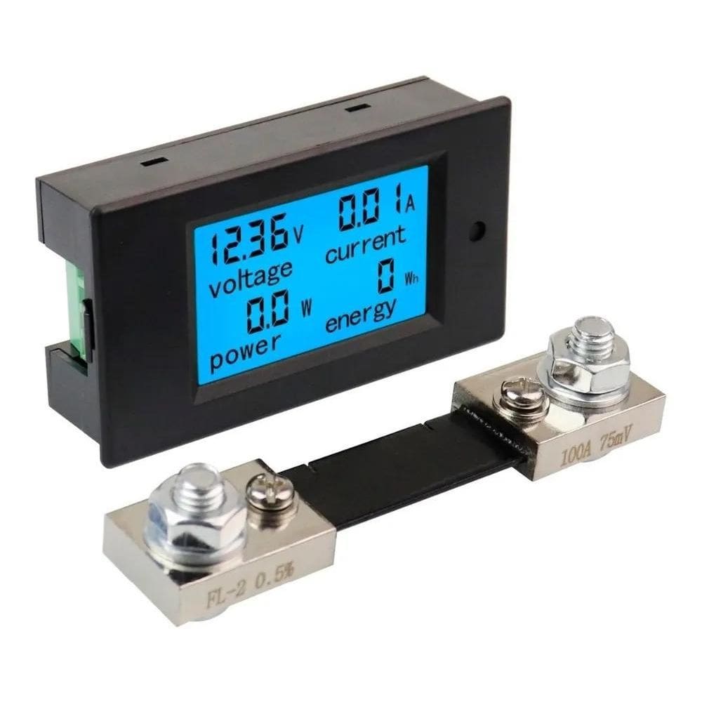 Wattimetro, Voltimetro, Amperimetro Dc 6,5100V 100A C/Shunt