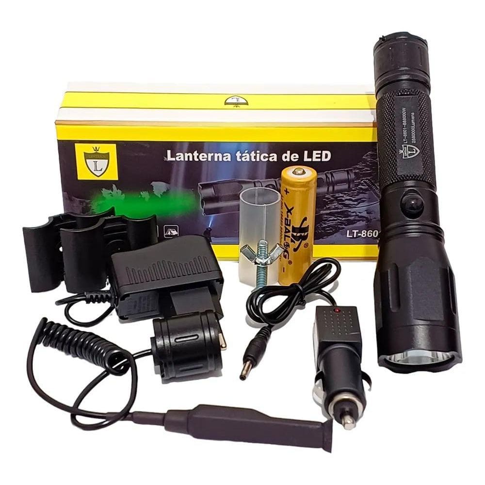 Lanterna Led Luz Verde Caça Pesca Acionador Remoto