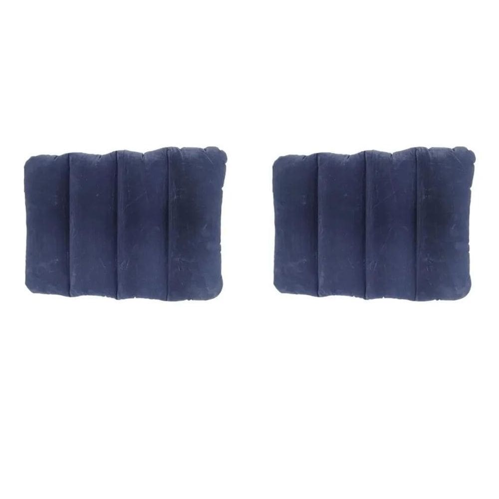 Kit 2 Travesseiro Almofada Inflável 53 X 37Cm Acampamento