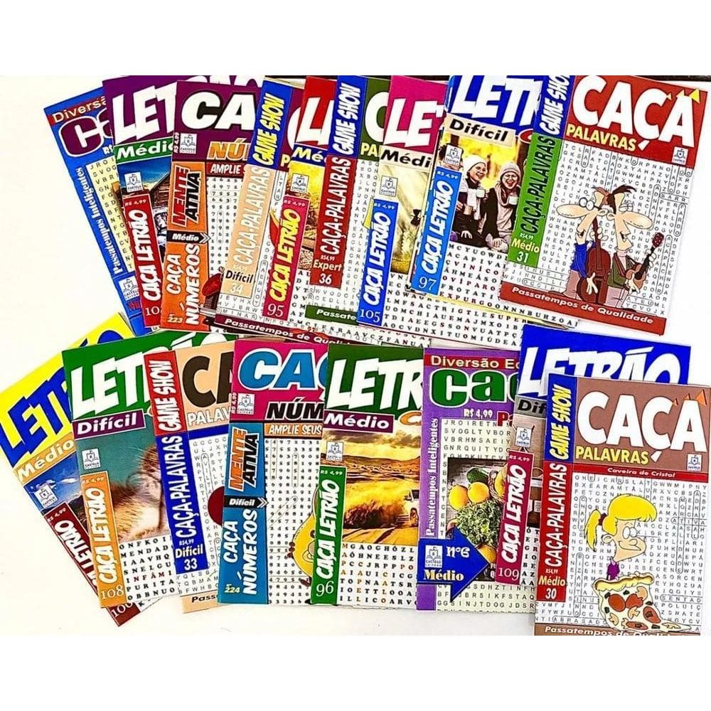 100 Revistas Caça Palavras Passatempos