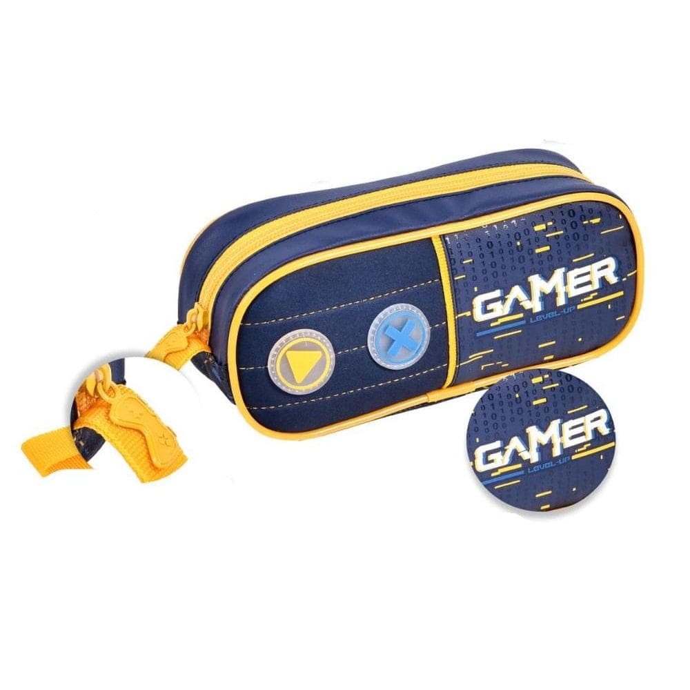 Estojo Escolar Gamer VD24531E Amarelo - Clio