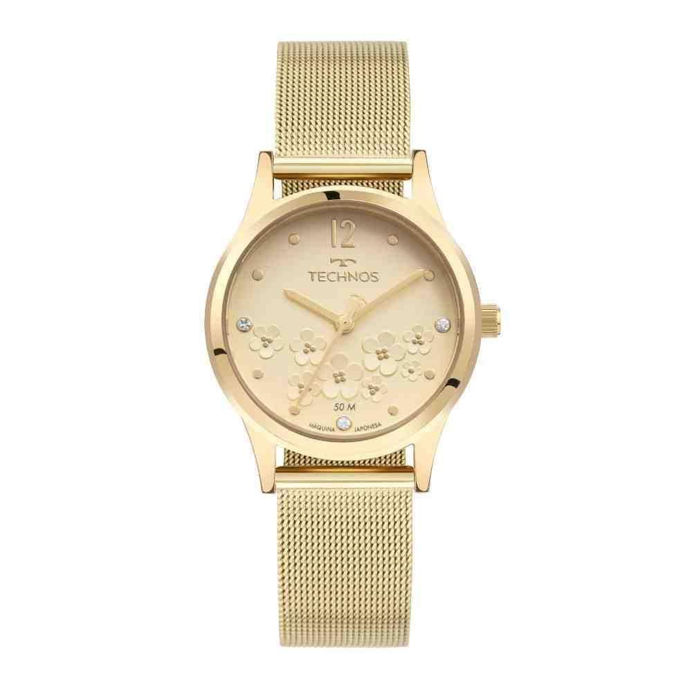 Relógio Technos Dourado Feminino 2036Nat/1X
