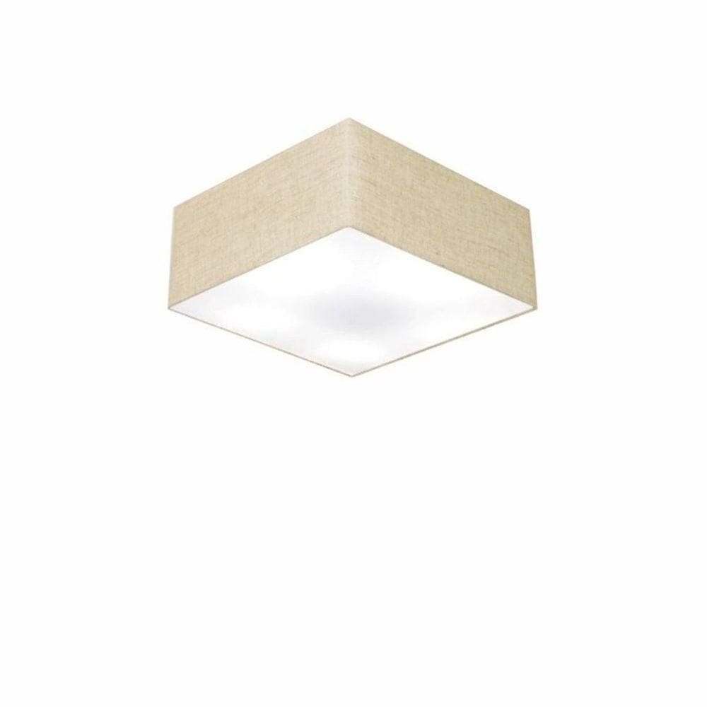 Plafon Para Banheiro Quadrado Sb-3000 Cúpula Cor Rústico Bege