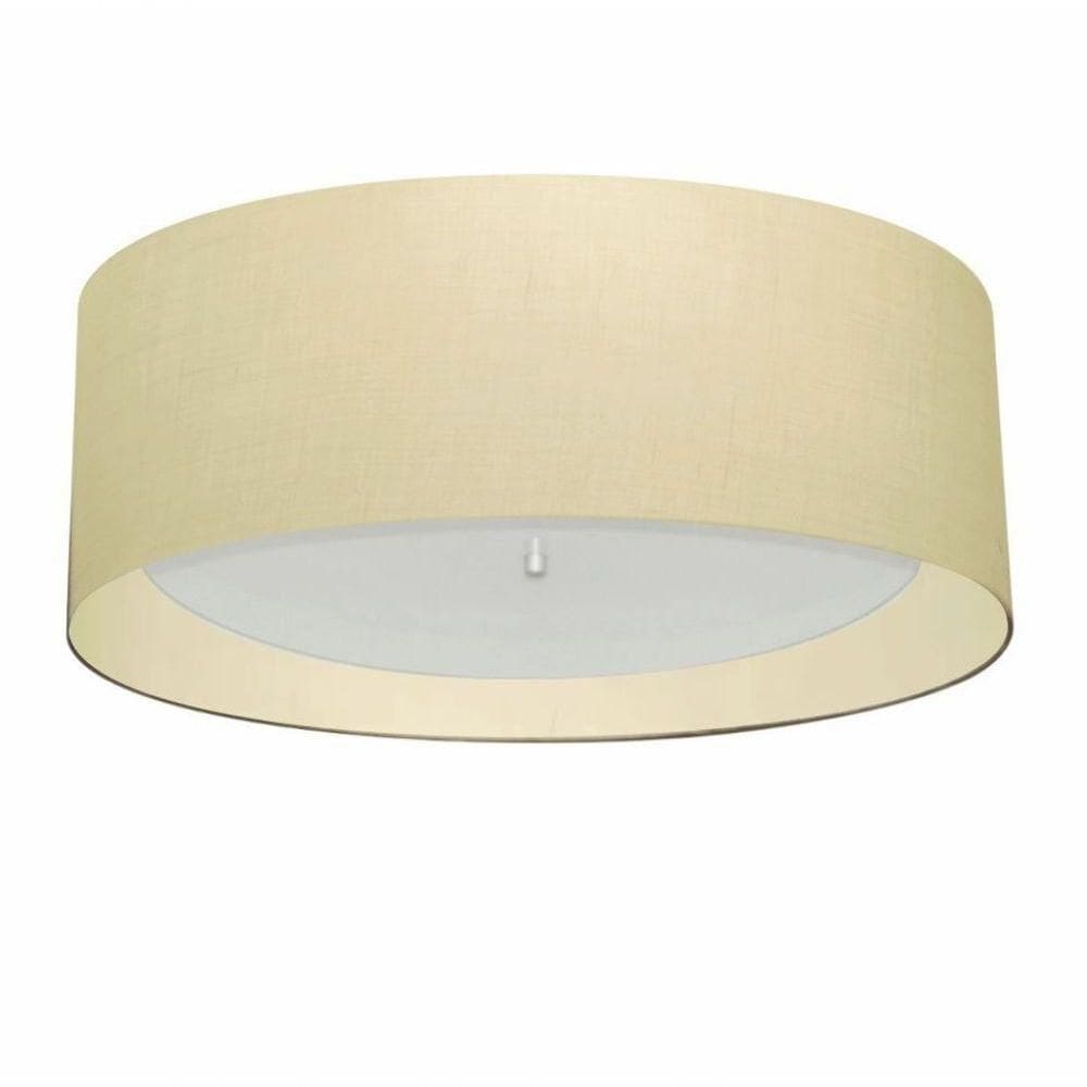 Plafon Para Banheiro Cilíndrico Sb-3008 Cúpula Cor Algodão Crú Bege