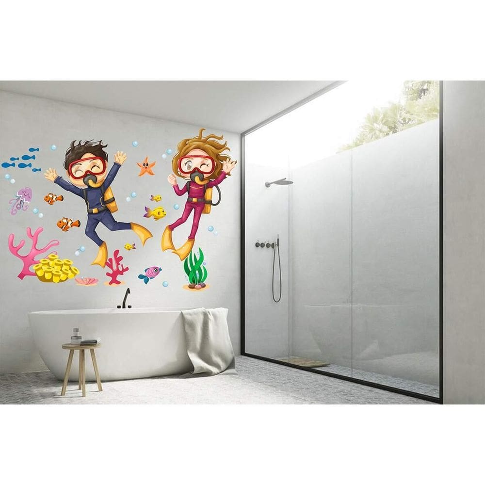 Adesivo De Parede Fundo Do Mar Mod01