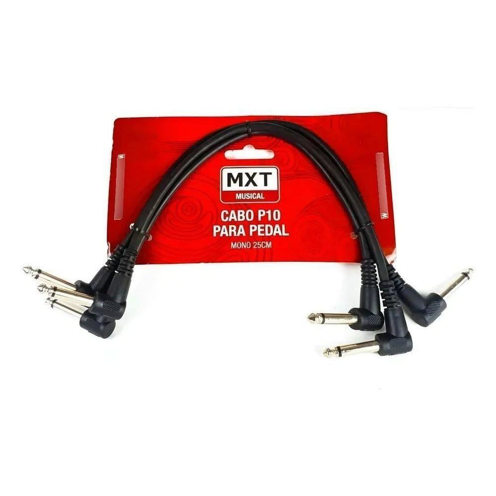 Cabo Mxt P10 L X P10 L - Para Pedal 25Cm - Kit Com 3 Cabos