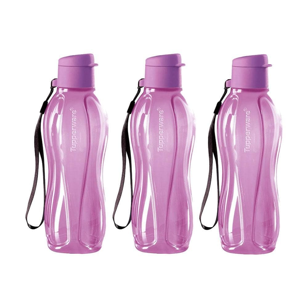 Kit 3 Garrafas de Água Tupperware Eco Tupper Lilás 500ml