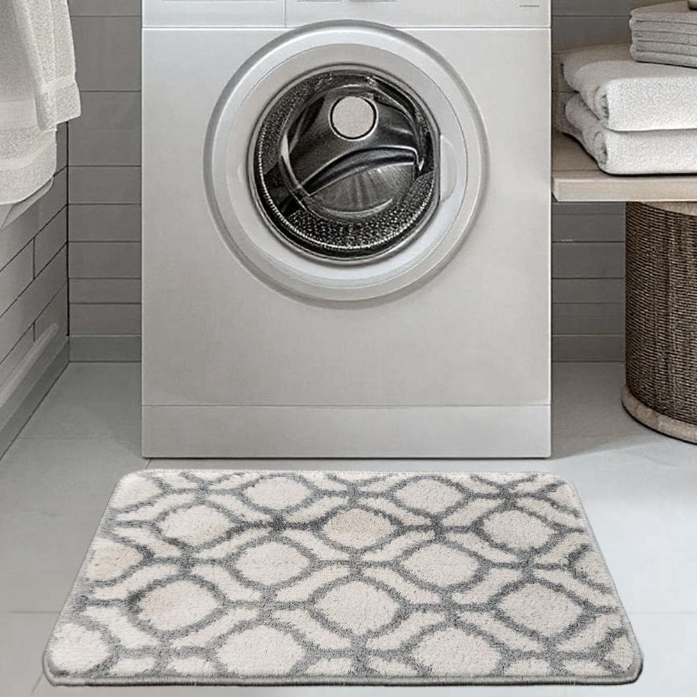 2 Tapete Lavanderia Antiderrapante Absorvente 45X65 Cozu D4