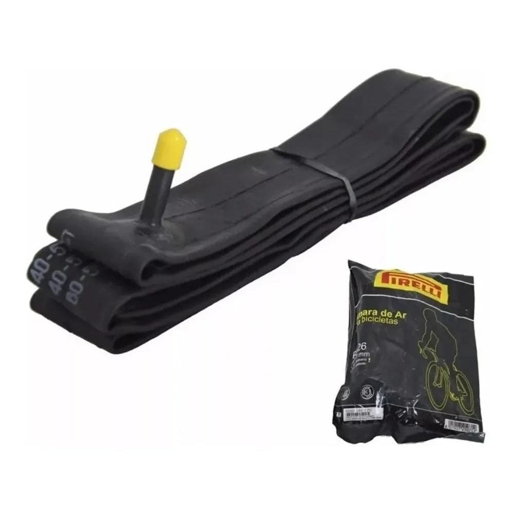 Câmara De Ar Bicicleta Aro 26 Pirelli Bico Grosso 33Mm