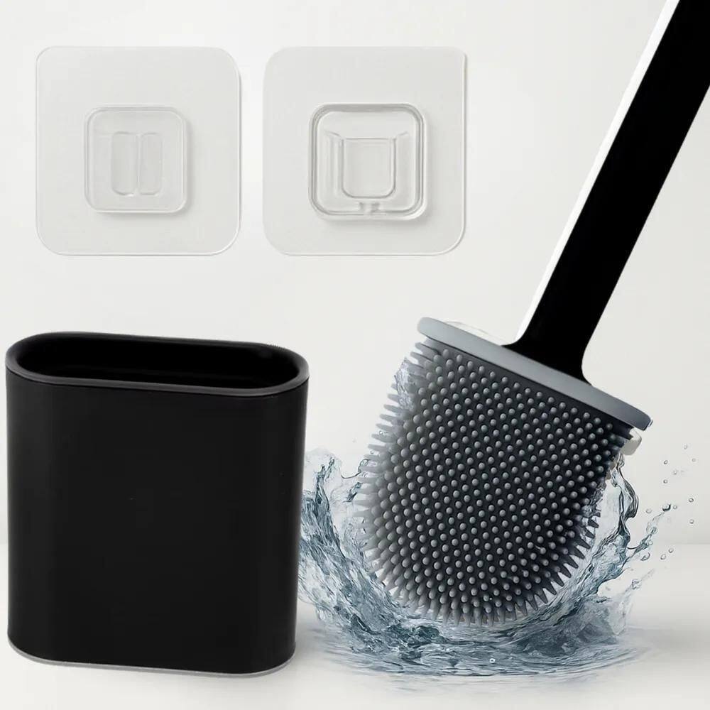 5X Escova De Silicone Vaso Sanitário Base Para Banheiro Priv