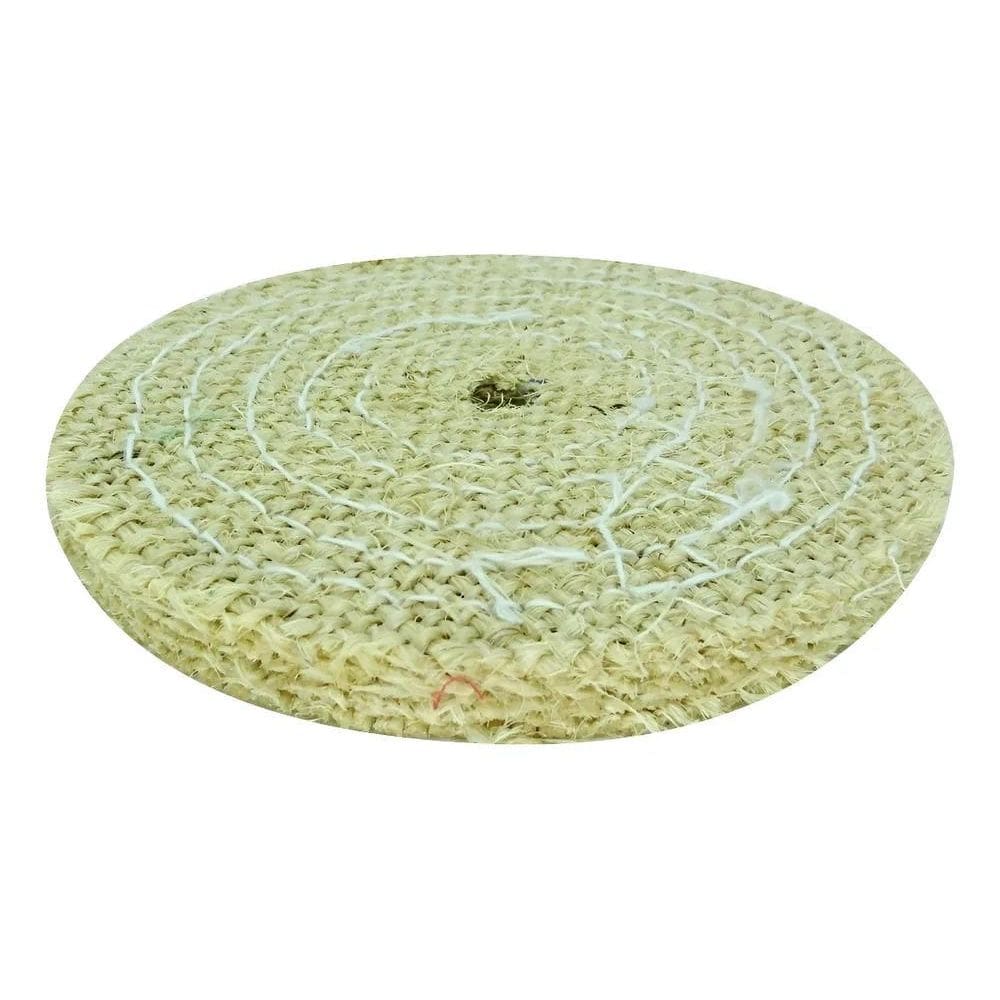 Roda De Sisal Polimento Rebolo 6`` Facas Cutelaria