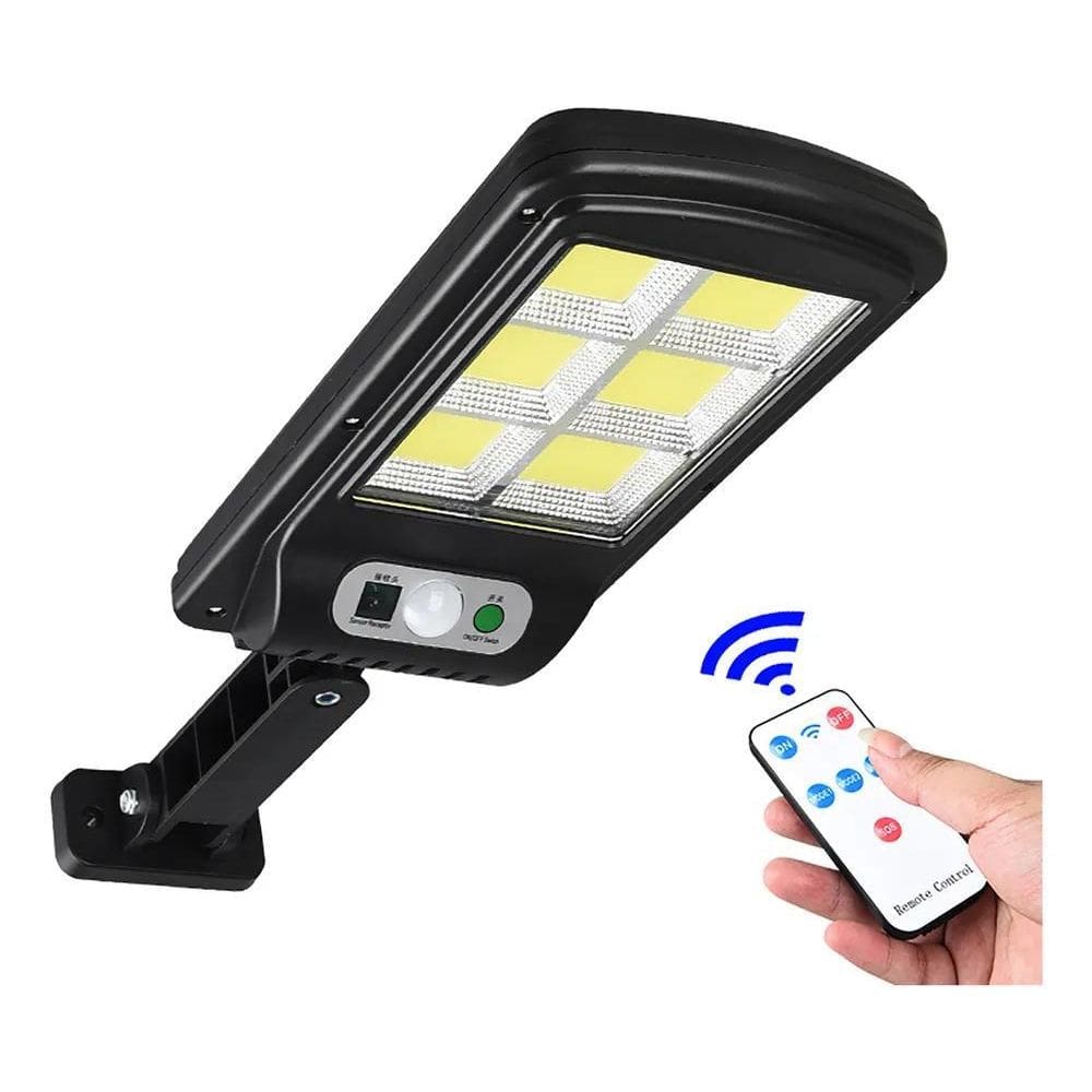 Luminaria Solar Poste Sensor Movimento Controle Remoto 200W