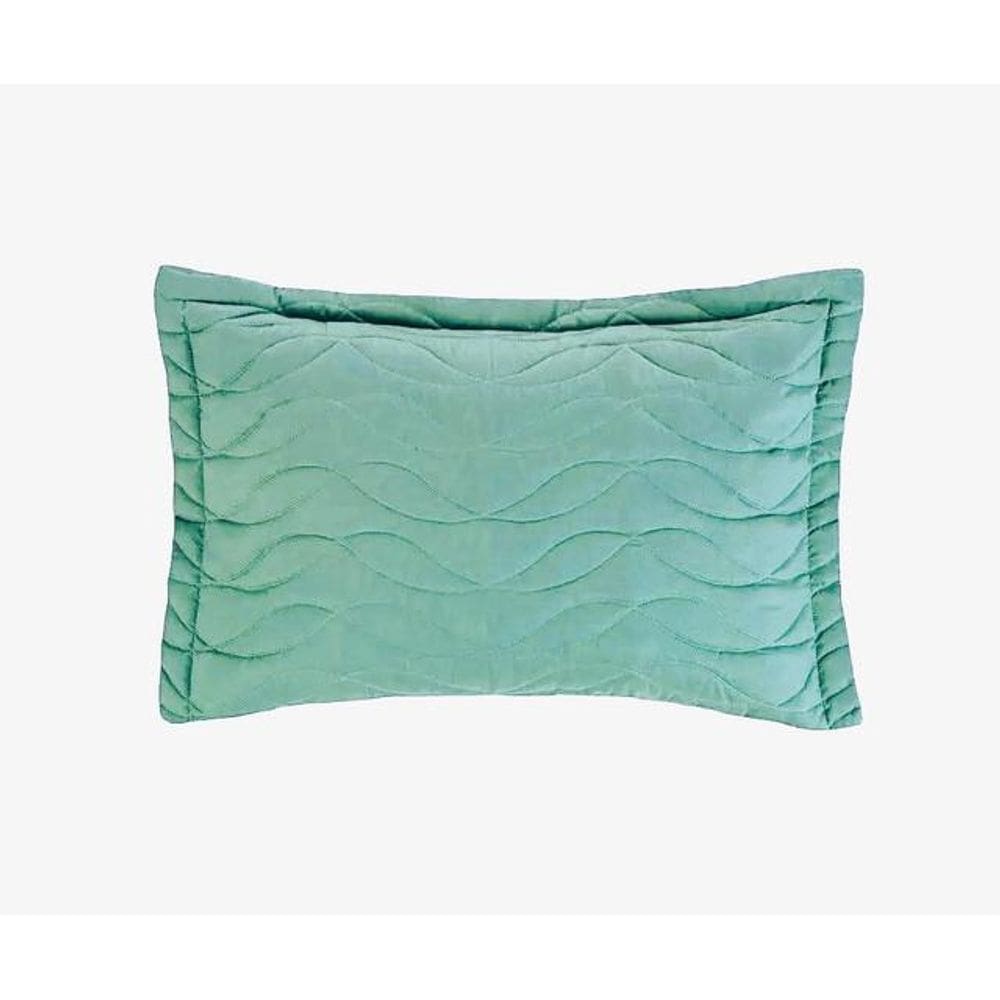 Porta Travesseiro Poliéster 50X70Cm Verde Titanico Altenburg