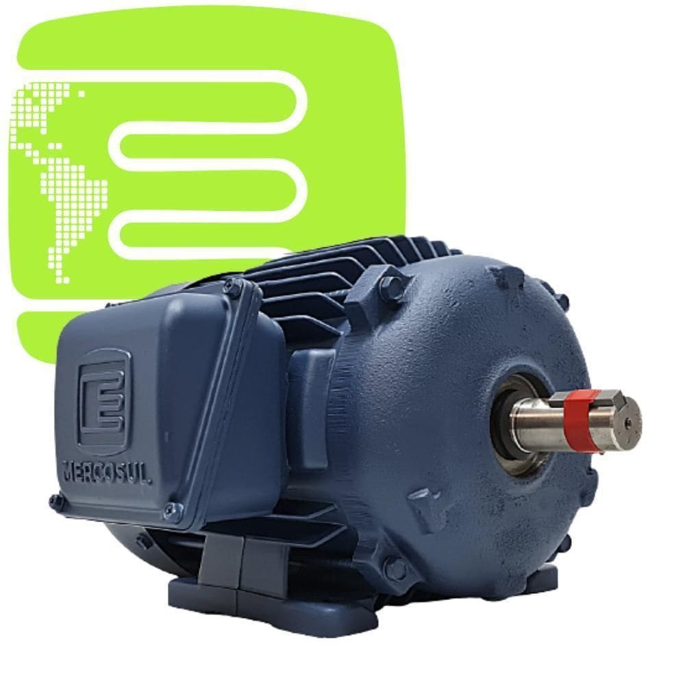 Motor Elétrico Trifásico Blindado 1Cv Alta Rotação 3500Rpm
