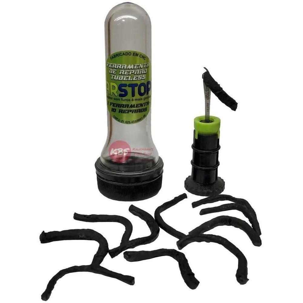 Kit Remendo Reparo Pneu Tubeless Arstop Ferramenta Guidão