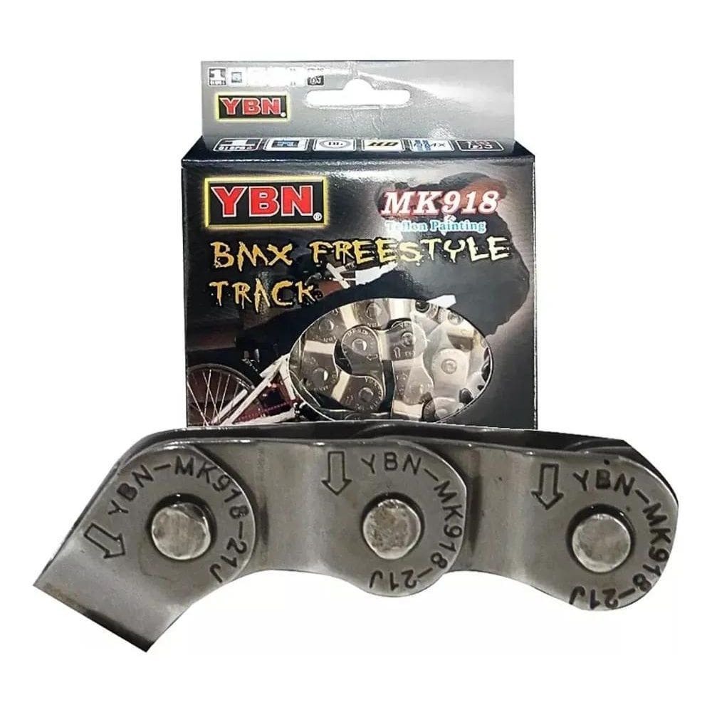 Corrente Bmx Ybn Halflink Meio Elo Grossa Single Speed Bmx C