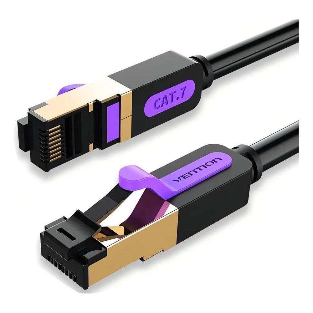 3X Cabo De Rede Certificado Vention Cat7 - 0,5 Metros - Cabo