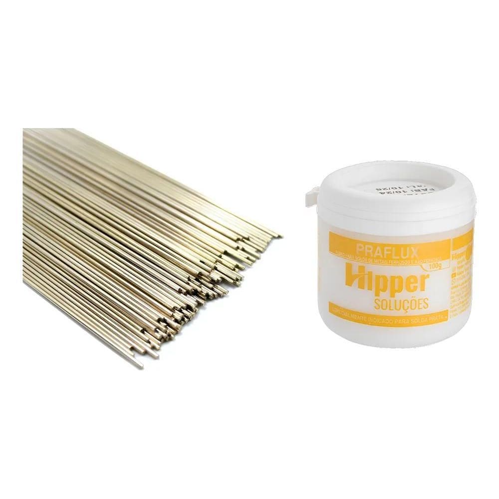 Vareta Foscoper Para Soldar Tubo Cobre 10 Uni. 2,4Mm + Fluxo