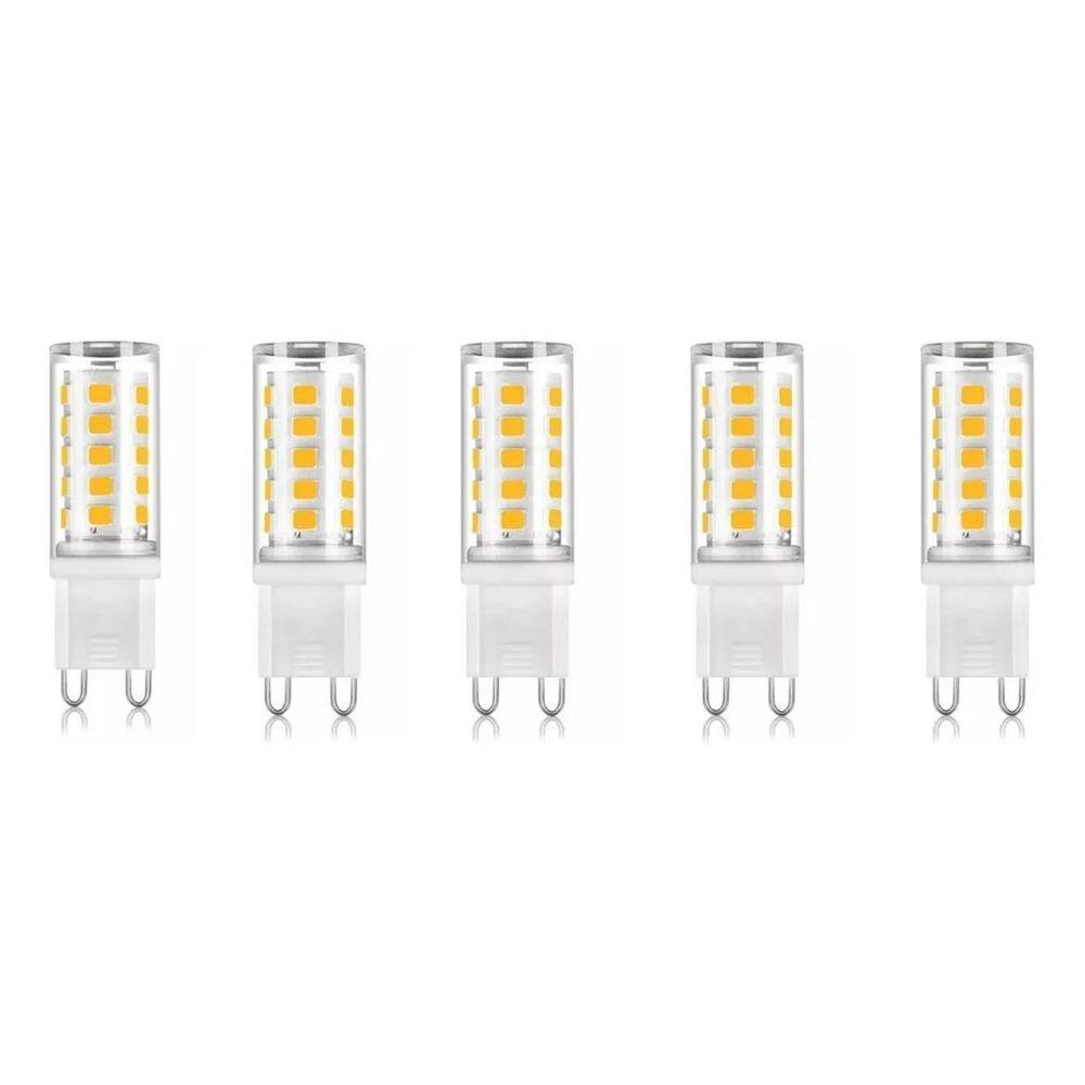 Kit 5 Lâmpada Led Halopim G9 5W Para Arandelas E Lustres Luz
