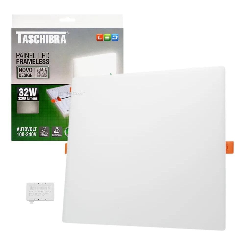 Iluminação Borda Infinita Taschibra Painel 32W Led Frameless