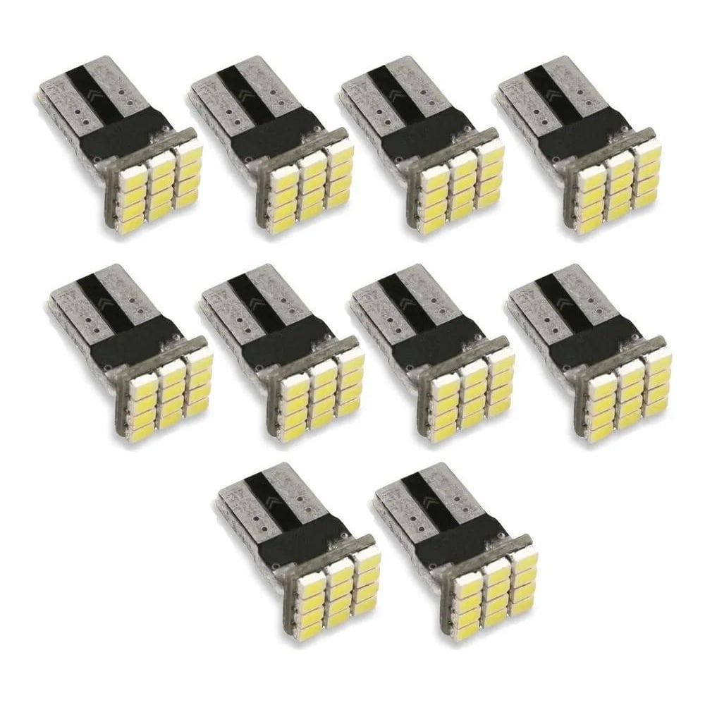 Kit 10 Lampada T10 Cambus 12 Led Canceller