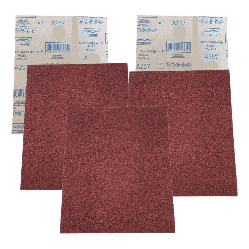 Lixa De Massa Parede Norton Klingspor Com 5 Unidades