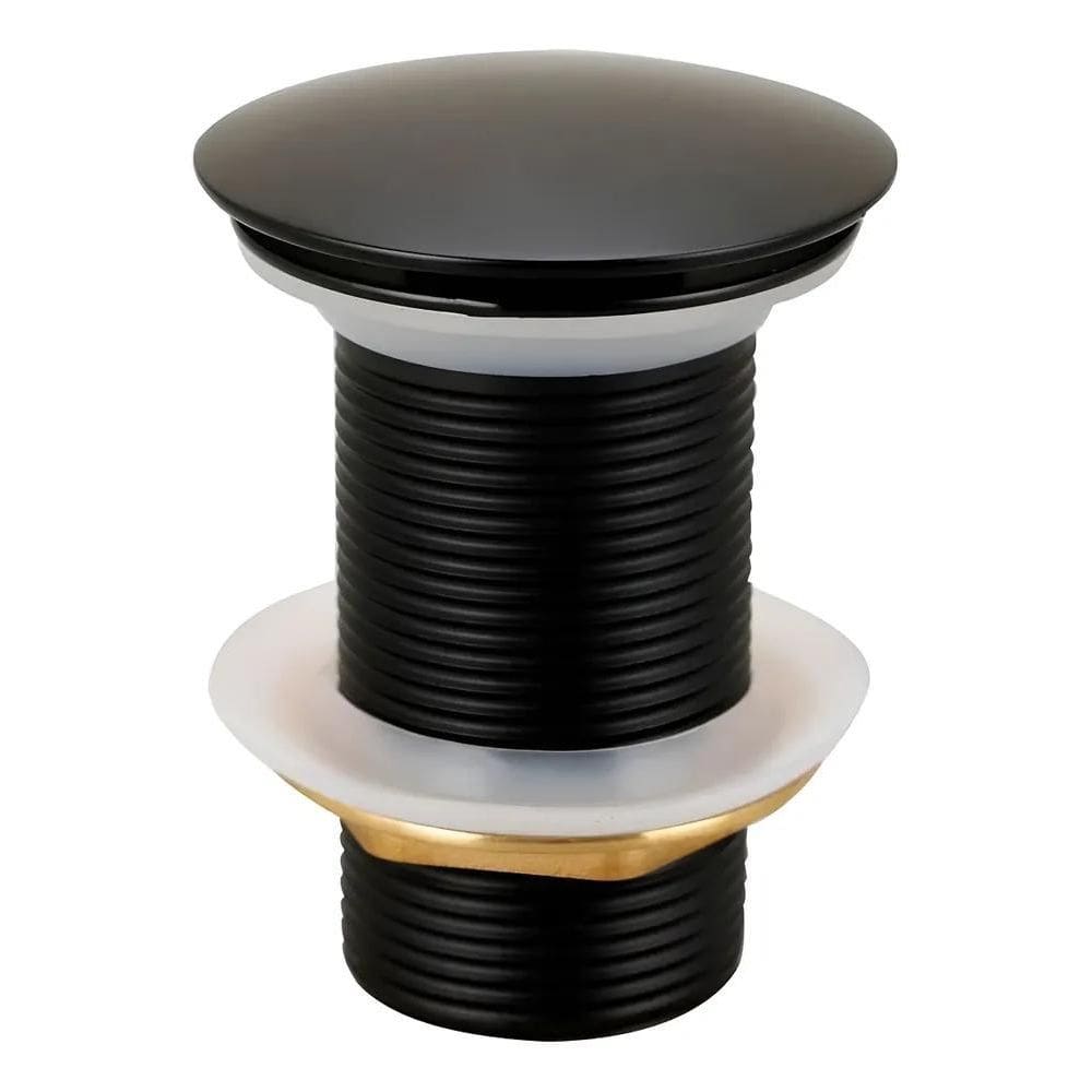 Valvula Lavatorio Pia Banheiro Click 1 1/4 Inox Preto Fosco
