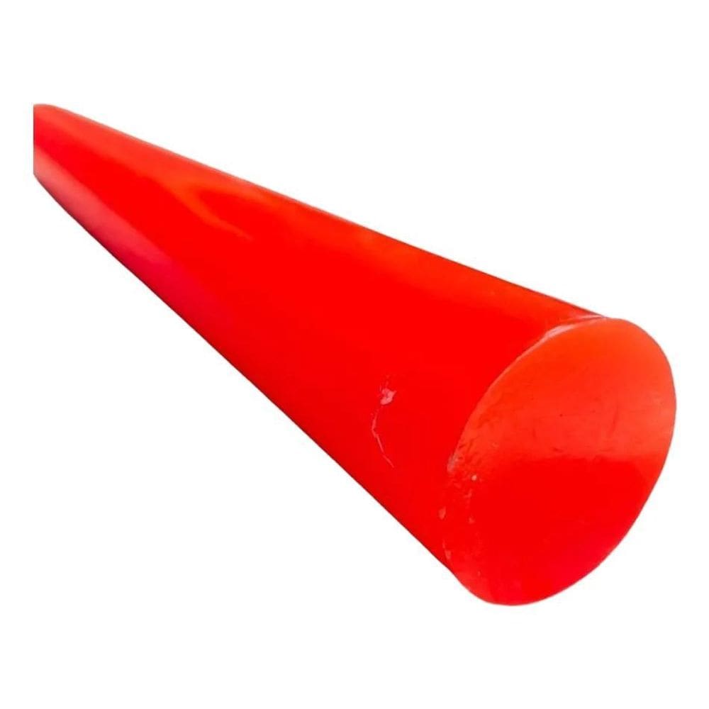 Tarugo Pu Poliuretano Vermelho 50Mm X 300Mm 90Shore