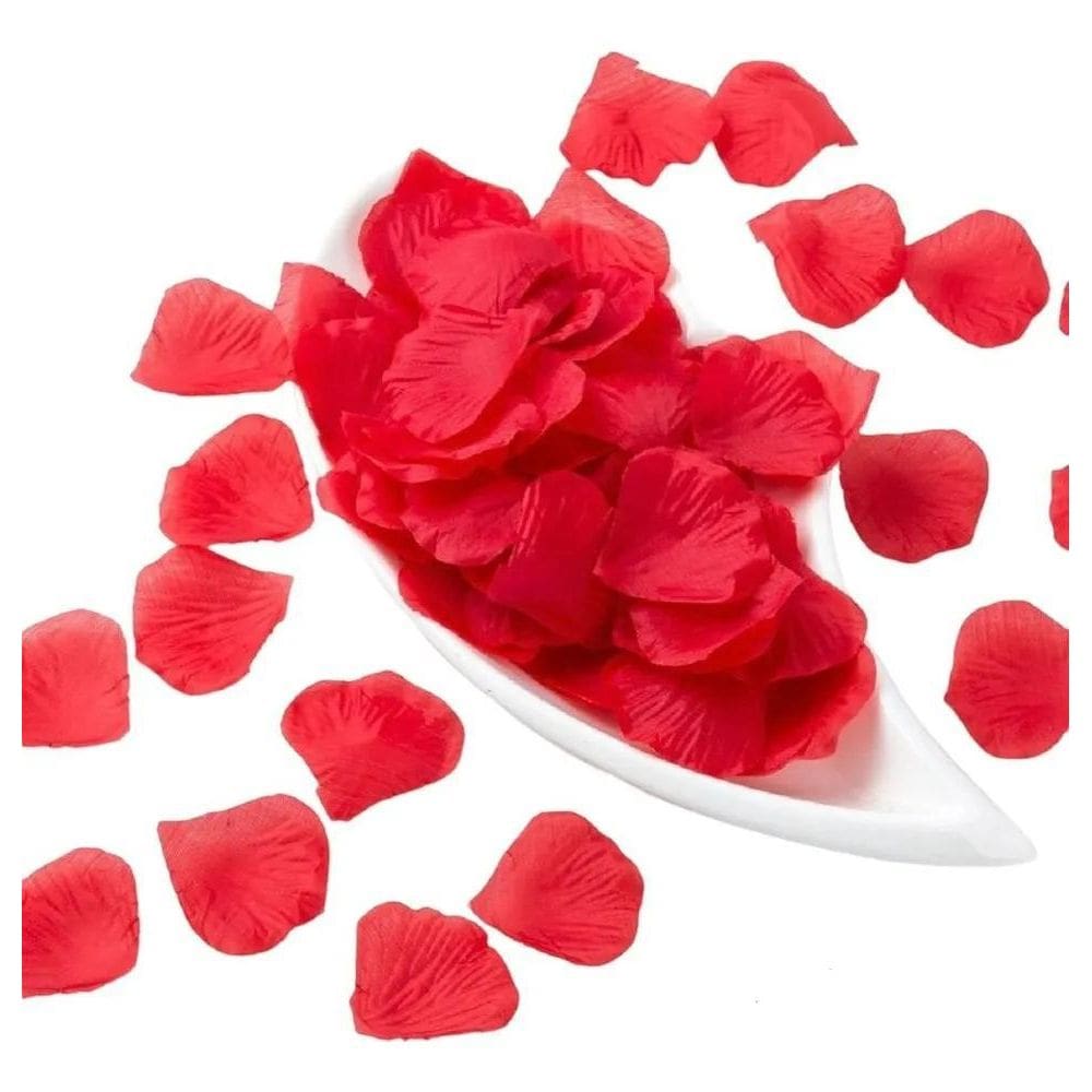 500 Pétalas De Rosas Artificiais Na Cor Vermelha