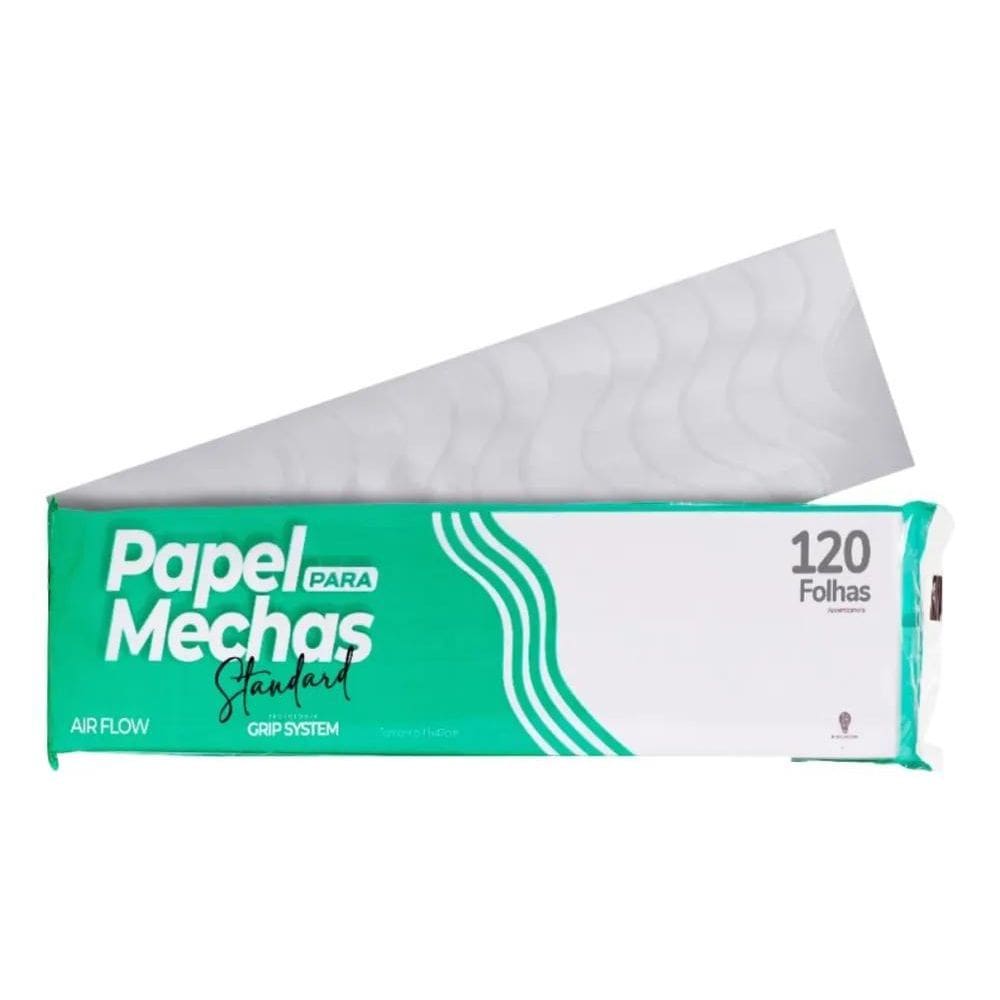 Papel Ecologico Para Mechas Standard 11X47Cm 120 Folhas