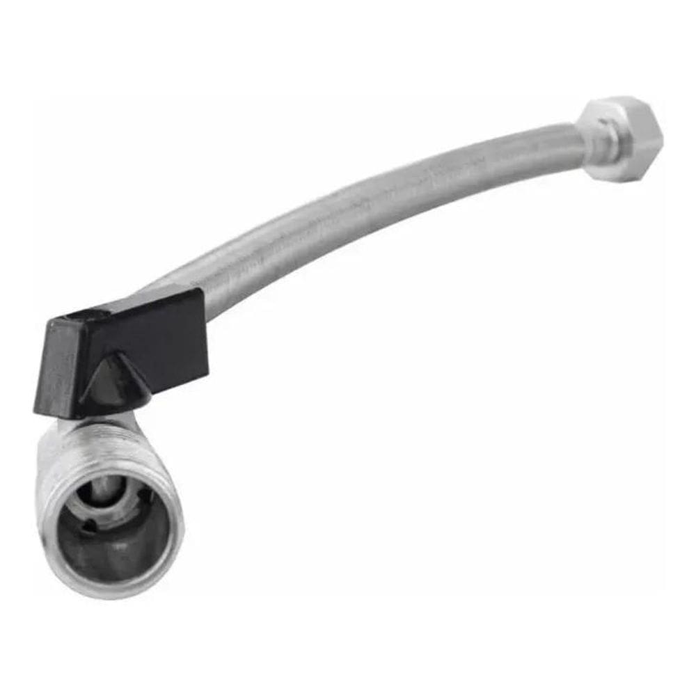 Engate Mangueira Flex 40Cm Com Redutor Vazão 1/2`` Acabamento
