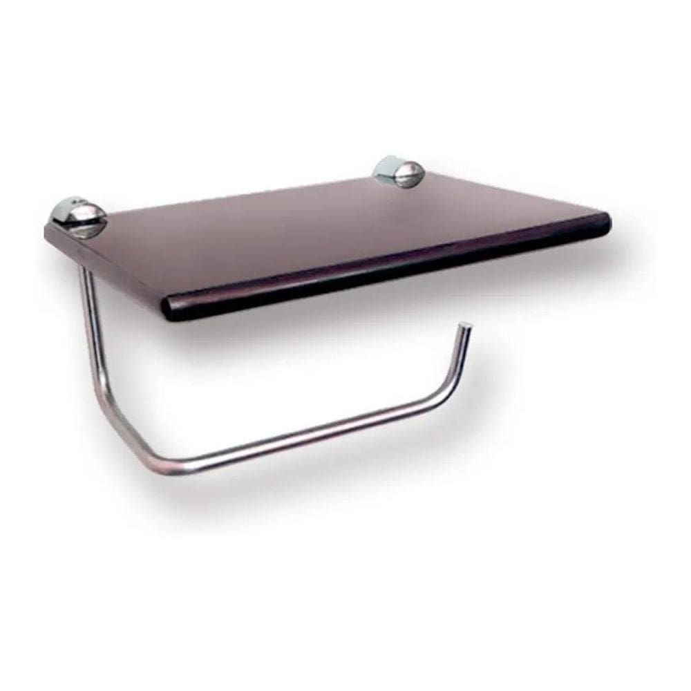 Papeleira Com Suporte 16X13 Cm - 8Mm - Fume