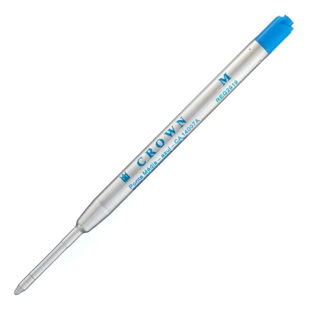 Carga Refil Caneta Crown Tipo Parker Esfero Azul