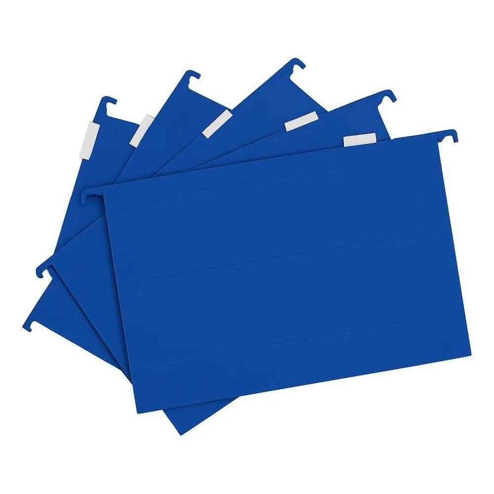 Kit Com 5 Pastas Suspensas Escritório Organização Documentos