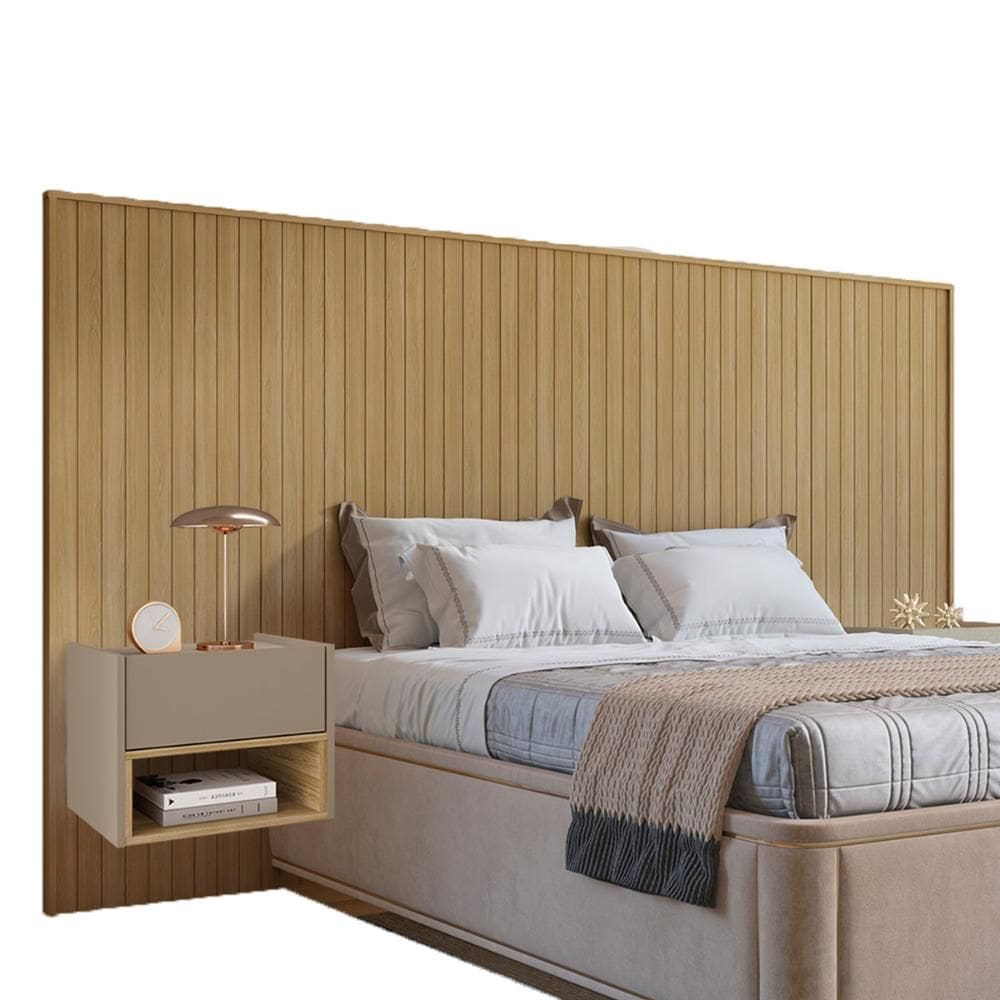 Cabeceira Florença King com 2 Mesas de Cabeceira