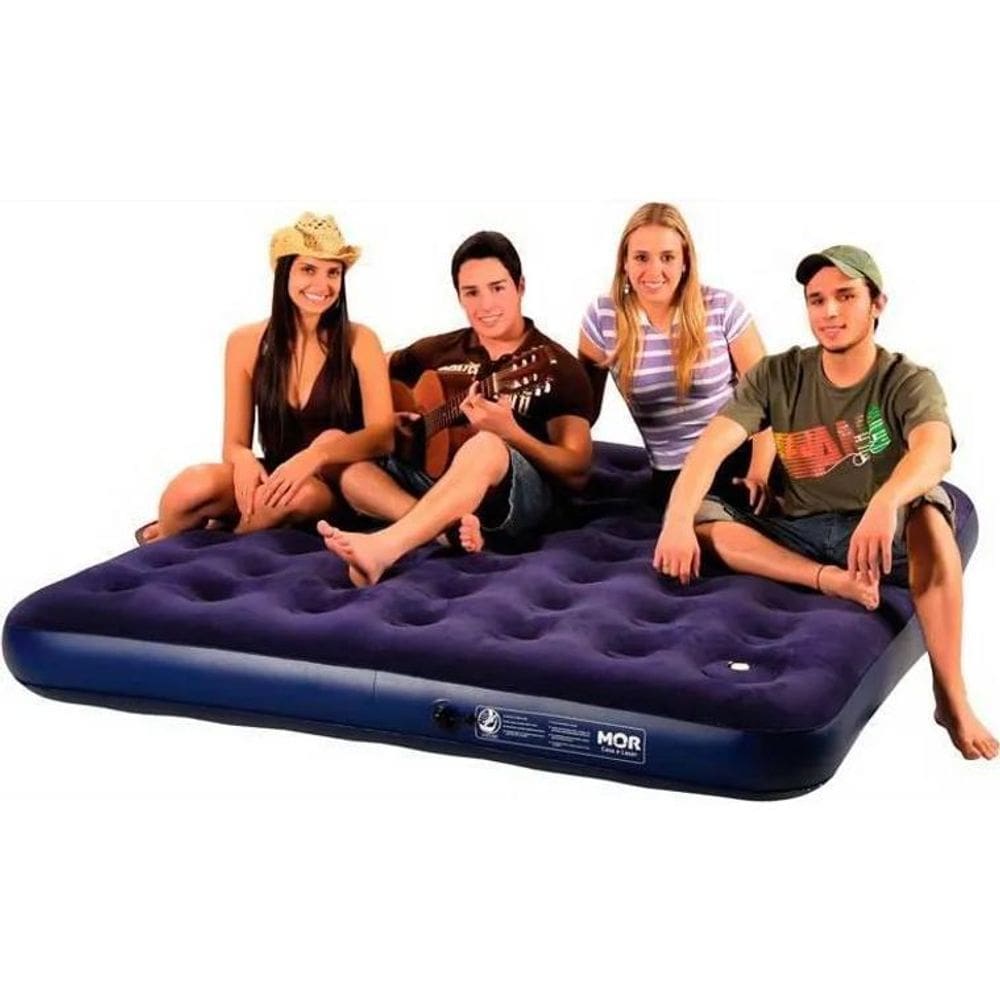 3X Colchão Inflável King Size Grande Barraca Acampamento Cas