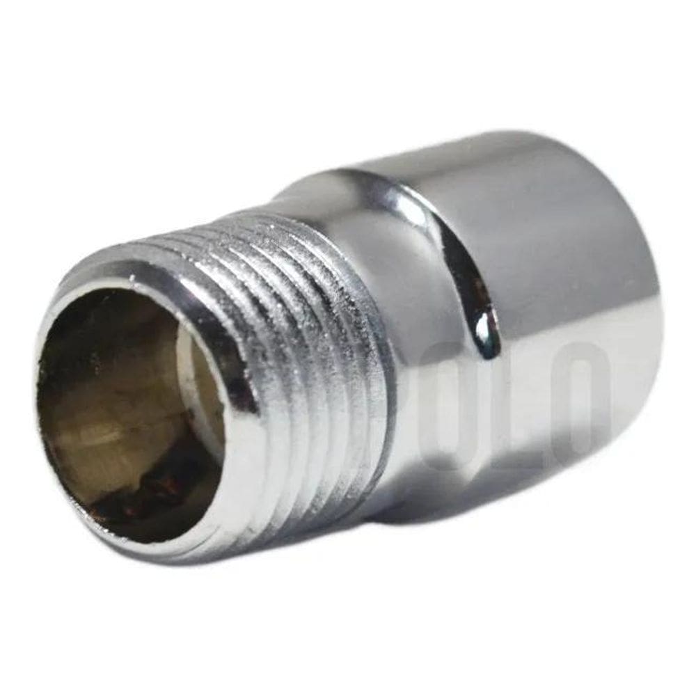 Extensor 1/2 Cromado Prolongador Curto Torneira Chuveiro