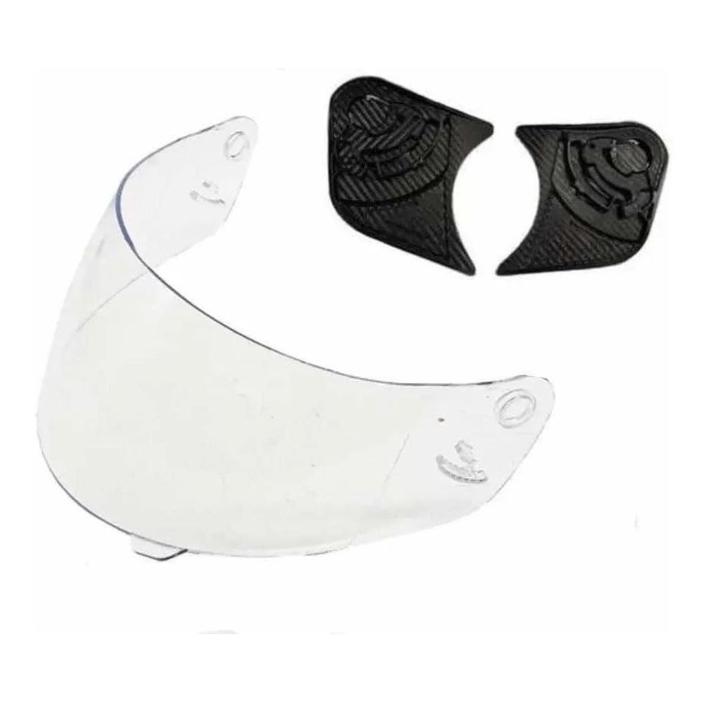 5X Viseira E Reparo Capacete Ebf New Spark Flash Eox Cristal
