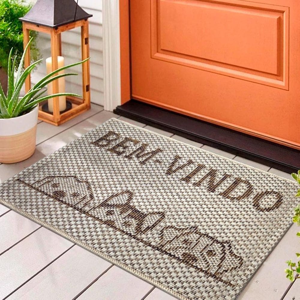 1 Tapete Porta Capacho Antiderrapante Js Cachorro 40X60 M87