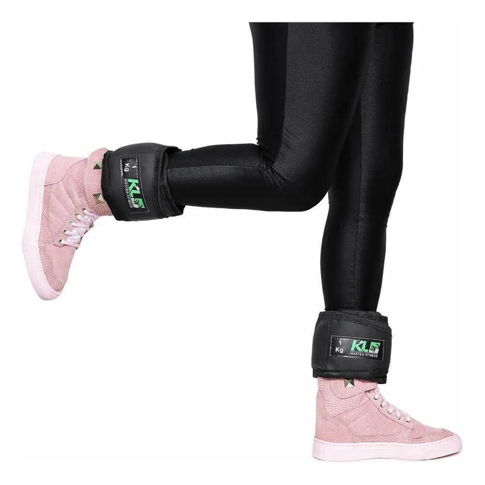 Par Caneleira Tornozeleira Peso Perna 1 Kg Treino Fitness